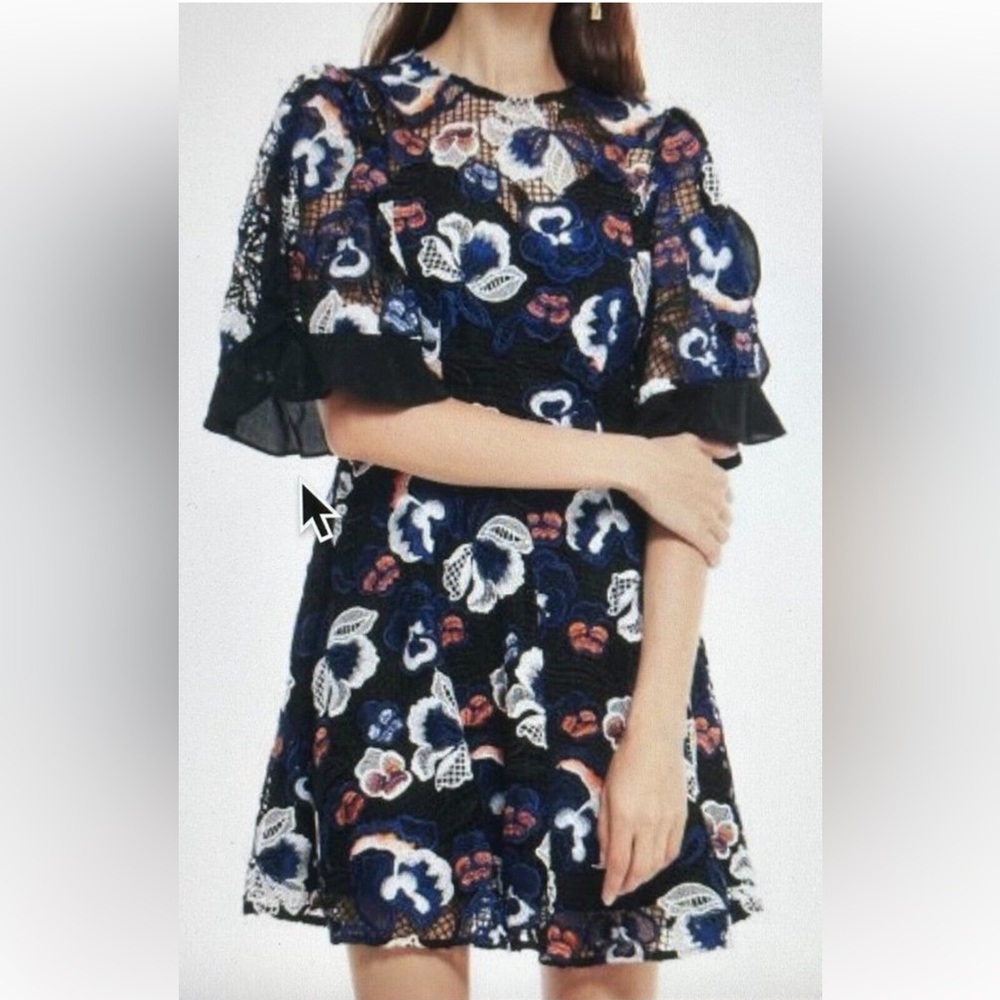 La Maison Talulah Estee‎ Multi Lace Mini Cocktail Dress Fit & Flare large